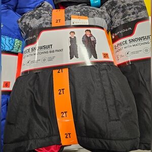 Spyder Black and Gray Snowsuit Set